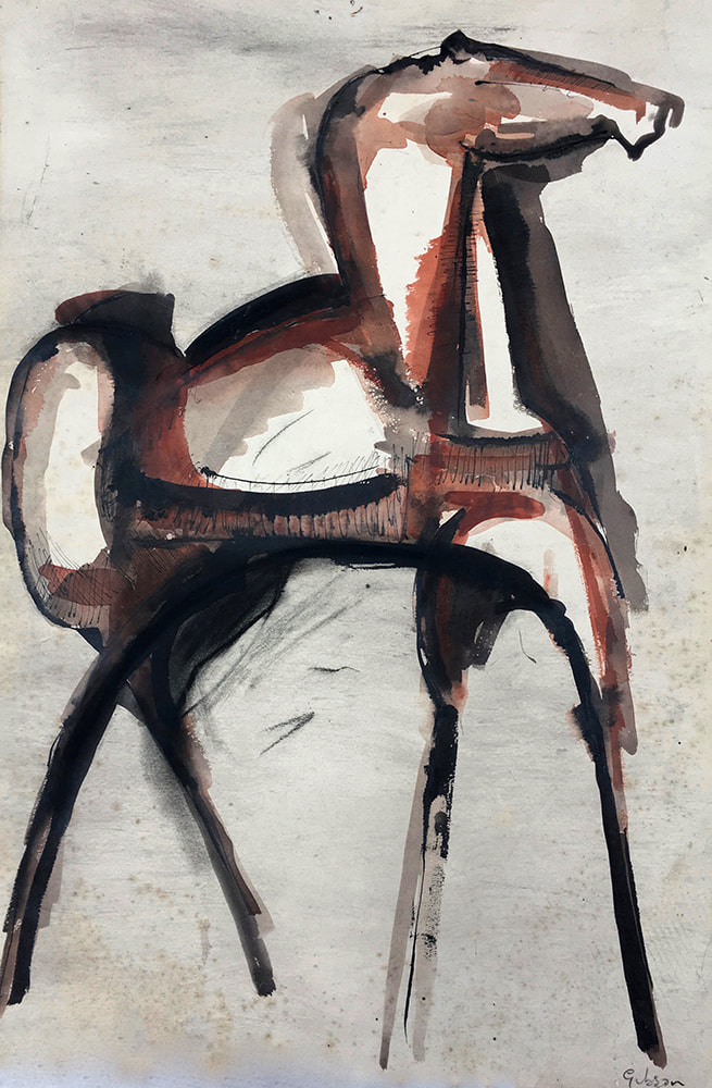 <div style="margin-top:20px"><strong> Horse V </strong>1970, 56 x 38 cm</div>