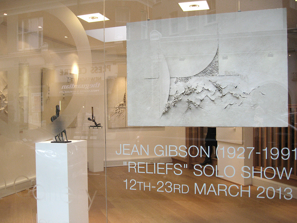 Jean Gibson, Arca, Sculptor, 'Reliefs', solo exhibition 2013, S&D Gallery, London